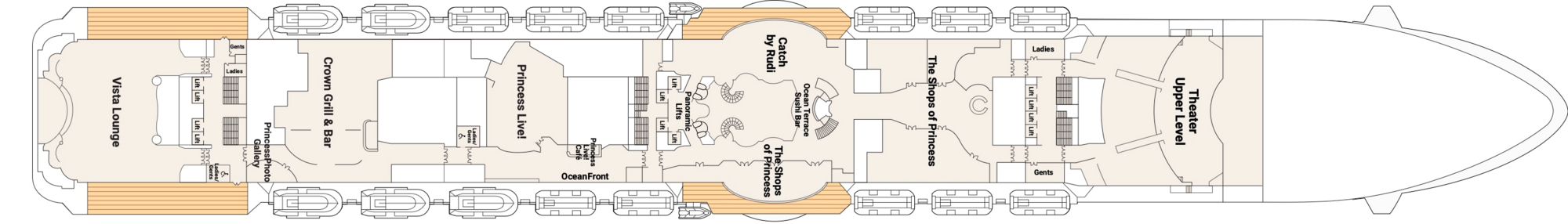 Deck 7 - Promenade plan